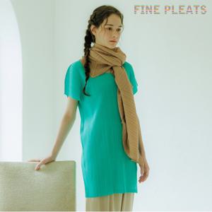 [FINE PLEATS] 피네 플리츠 라운드 베이직 튜닉 민트