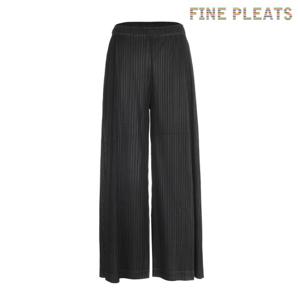 [FINE PLEATS] 피네 플리츠 스티치 베이직 팬츠 블랙