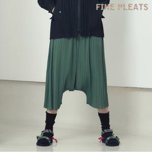 [FINE PLEATS] 피네 플리츠 배기팬츠 포 소프트 그린