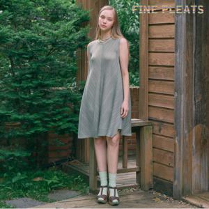 [FINE PLEATS] 피네 플리츠 페어리 원피스 라이트 카키