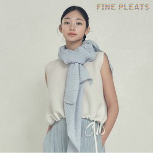 [FINE PLEATS] 피네 플리츠 민소매 스트링 탑 화이트