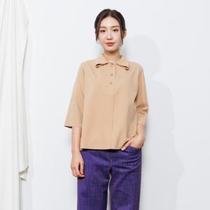 [최초가 158000원] 솔리드 카라 셔츠 (AHSOTF02)-BEIGE