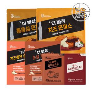 [맘스킹] 상신종합식품 돈까스 통등심320g+치즈320g+순살치킨270g+치즈품은순살치킨260g(소스10봉)