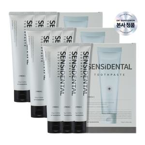 센시덴탈 치약 프레쉬 총12개 (3개입x4박스)/시린이완화/구취제거