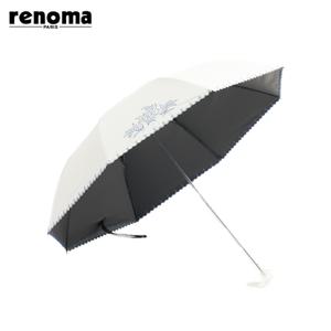 캄파눌라 자수 패턴 자외선 차단 차광율 99.9 암막 2단 수동 양우산 (우산 겸 양산) RSP-2503