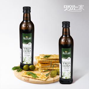 알레그로 스페인 냉압착 엑스트라버진 올리브오일 500ml x 2개