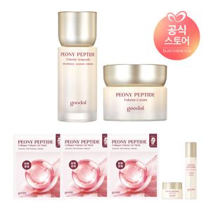 [CJ단독]피오니 펩타이드 주름 흔적 앰플 50ml+크림 60ml [사은]피오니앰플10ml+피오니크림10ml+피오니콜라겐겔마스크3매