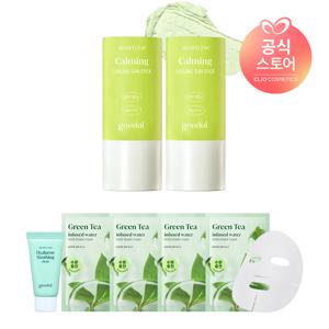 맑은 어성초 진정 쿨링 선스틱 x2 [사은]녹차가득순한마스크4매+어성초수딩크림10ml