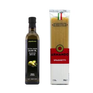 페페브루노 엑스트라버진 올리브오일 500mL + 아르만도 스파게티 500g