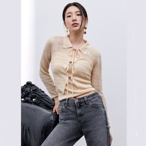 게스진 여성 나시 세트 스트링 스웨터 가디건 YP1S2661