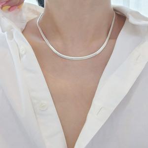 [브리치] 제이요니 / 라운드 뱀줄 은목걸이M