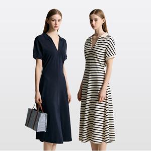 타미힐피거 오픈 카라 폴로 피케 드레스 2종 택1 (T22F1TDR071WT1)
