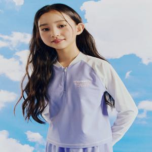 MKF5TR2401 여아 밸런스 어바웃모먼트 반집업 래쉬가드