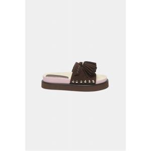 [정상가 348,000원] 폼폼 슬라이드(brown)_DG2AM25052BRN
