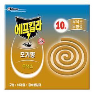 에프킬라 모기향 내추럴무향 10p, 1개