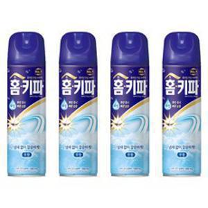 홈키파 에어졸 무향 모기 파리 살충제, 500ml, 4개