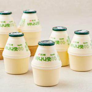 바나나맛우유, 240ml, 6개
