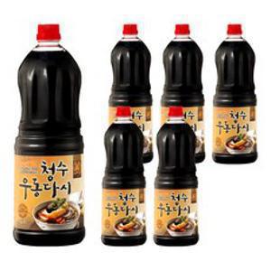 청수식품 우동다시 소스, 1.8L, 6개