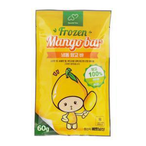 무료배송/안전배송 아이스망고바 60g x 30개 최근생산 초가성비 아이들간식 건강한간식 냉동과일