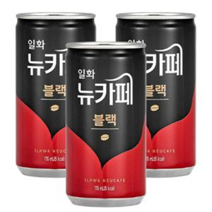 175ml x 60캔 (30캔 2박스) 일화 뉴카페 블랙 캔커피 블랙캔커피 라떼커피 라떼캔커피 켄커피 사무실간식