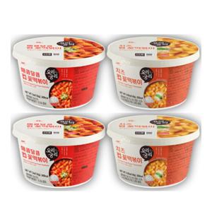 바람난 구멍 떡볶이 요리궁리 컵떡볶이 매콤달콤 2개+치즈맛 2개