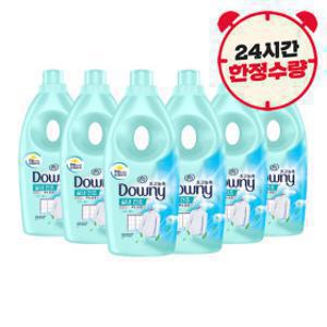 다우니 엑스퍼트 실내건조 프레시 클린 초고농축 섬유유연제 본품/1L 6개