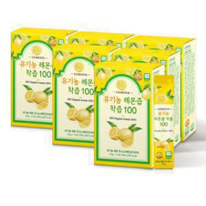 유기농 레몬즙 착즙 100 (6/7 단하루)14포 6박스 (총 84포) 스페인산 NFC 레몬 착즙 100%
