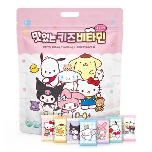 산리오캐릭터즈 맛있는 키즈비타민 어린이집선물 어린이비타민 유아비타민 1000정 아텍스