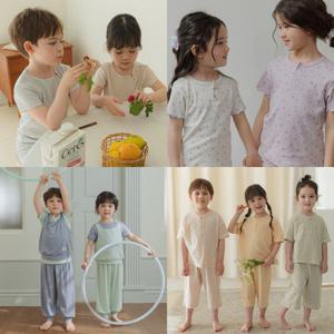 2500원 즉시할인 25SS 해피버스 신상 OPEN 7부 아동실내복세트