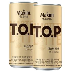 36캔 맥심 티오피 마스터라떼 200ml 티오피캔커피 라떼캔 티오피마스터라떼 200 행사음료 축제 거래처선물