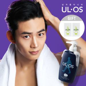 우르오스 저자극 쿨링 두피모발용 비듬개선 유수분 스칼프 샴푸 500ml (+증정 스킨밀크 2ml 샤쉐 x2)