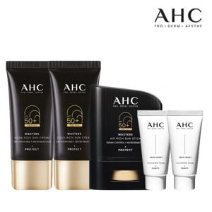 (12%+추가7%할인)AHC 마스터즈 듀오세트+에어리치 선스틱+(GIFT)선크림+클렌징폼