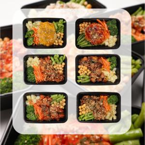 윤식단 양많은 직장인 냉동 도시락 단백질 단백밥 프리미엄 6종 세트