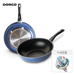 (혜택가 35940원+베스킨) 애쉬블루 IH 프라이팬 1+1 (프라이팬28cm+궁중팬28cm)+싱글콘증정