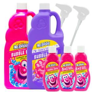 (20%+10%) 미스터버블 대용량 버블바스 2종+여행용3종 +캄앤슬립1060ml+펌프2+미니3종
