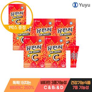 유유제약 유판씨 톡톡 영국산 비타민C 스틱 6박스 / 비타민D 비타민B 팝핑 비타민 어린이 (5+1)