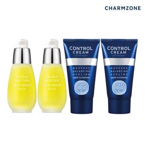 참존 보습 4종세트(오일세럼플러스 30ml 2개+콘트롤크림 40ml 2개)