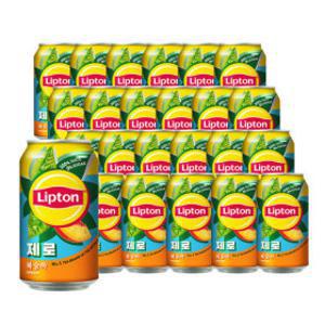립톤 아이스티 복숭아맛 제로 355ml 24캔/홍차/복숭아에이드/복숭아아이스티