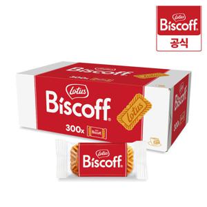 로투스 비스코프 비스킷 싱글팩 300개입 1박스 (312.5g x 6개) / 개별포장 커피과자 대용량 수입 과자