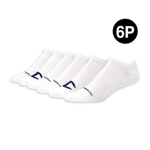 챔피온 남성용 로우컷 양말 6족 세트 화이트