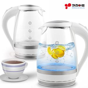 키친아트 위생적인 유리포트 1.5L대용량 멀티포트 무선포트 전기포트 주전자 티포트 커피포트 EKGF-1201