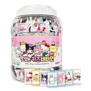 산리오캐릭터즈 맛있는 키즈비타민 어린이간식 어린이선물 아텍스 500정
