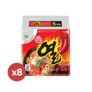 오뚜기 열라면 봉지라면 120g 5개x8팩 (40개)