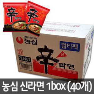 농심 신라면 1박스 (40개입/멀티팩) /라면/비상식량