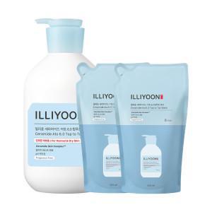 일리윤 세라마이드아토6.0탑투토워시 1000ml +리필 500ml 2개