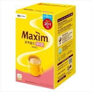 맥심 모카골드 라이트 커피믹스 180T/2개구매시 1000원 할인x넉넉한 유통기한