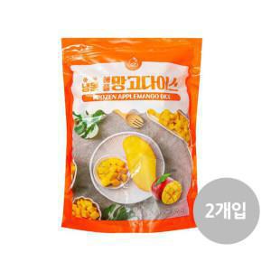 (신선집중) 상상글로벌 냉동 애플망고 다이스 1kg 2개입