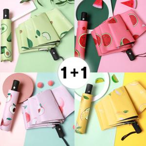 1+1 후르츠과일 3단 자동 우산 접이식우산 양산 암막우산(5color)
