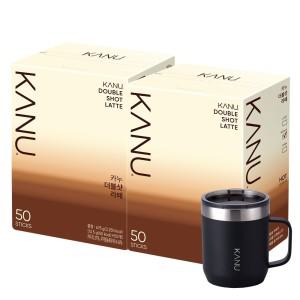 맥심 카누 더블샷라떼 50T X2 +스텐 머그 증정