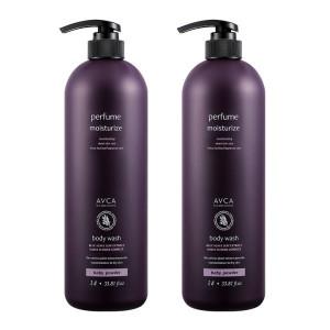1+1 아브카 퍼퓸 바디워시 대용량 베이비파우더향 1000ml
